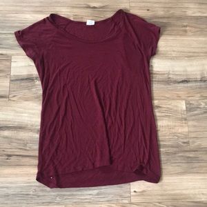 Essentials by full tilt burgundy shirt